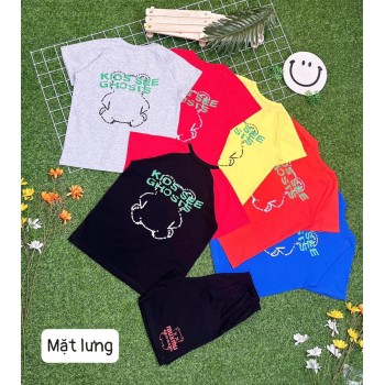 Bộ bé trai cotton in hình oto MONSTER